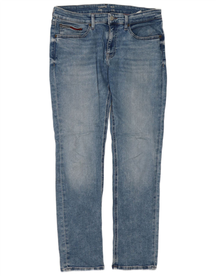 Tommy Hilfiger Herren Scanton Slim Jeans W34 L32 Blau