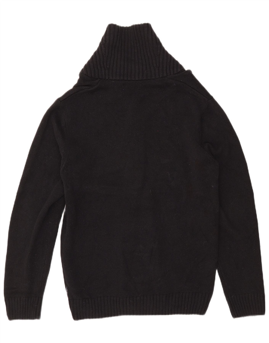 CHAPS Herren-Cardigan, Größe S, Schwarz, Fair-Isle-Baumwolle