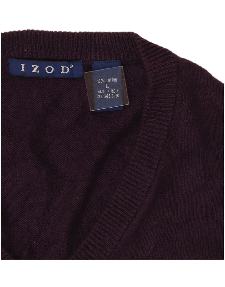 Izod Herren-Tanktop aus Baumwolle, groß, Lila