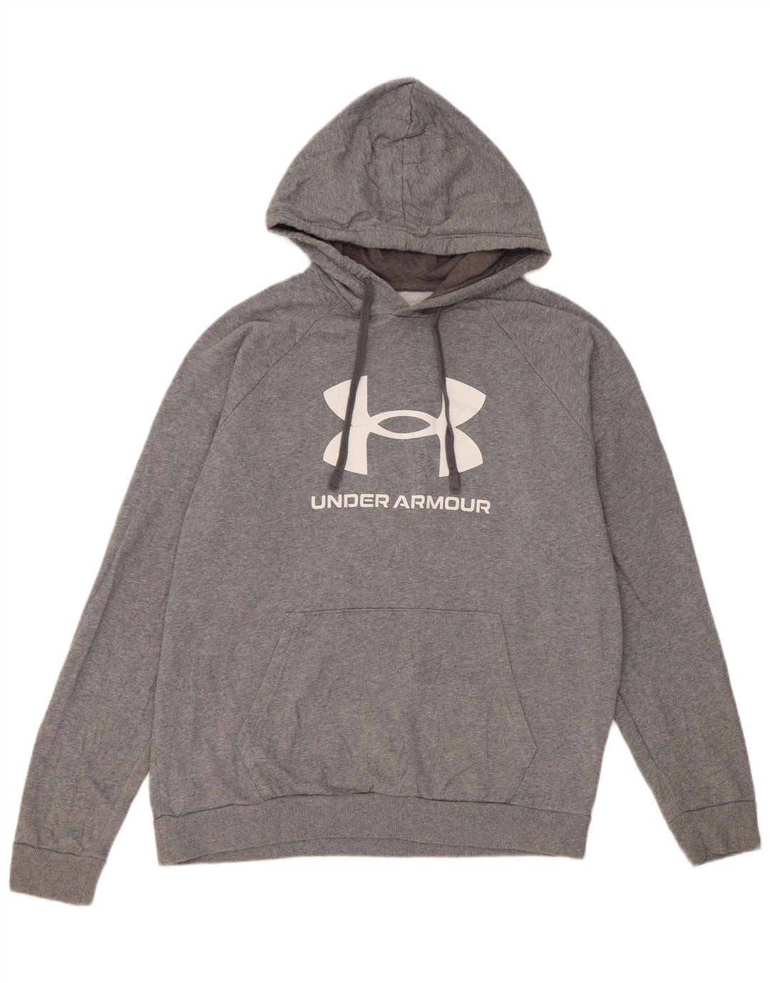 Under Armour Herren-Kapuzenpullover mit Grafik, groß, graue Baumwolle