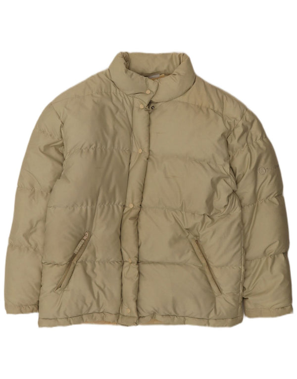 Sergio Tacchini Damen Wattierte Jacke UK 18 XL Beige Polyester