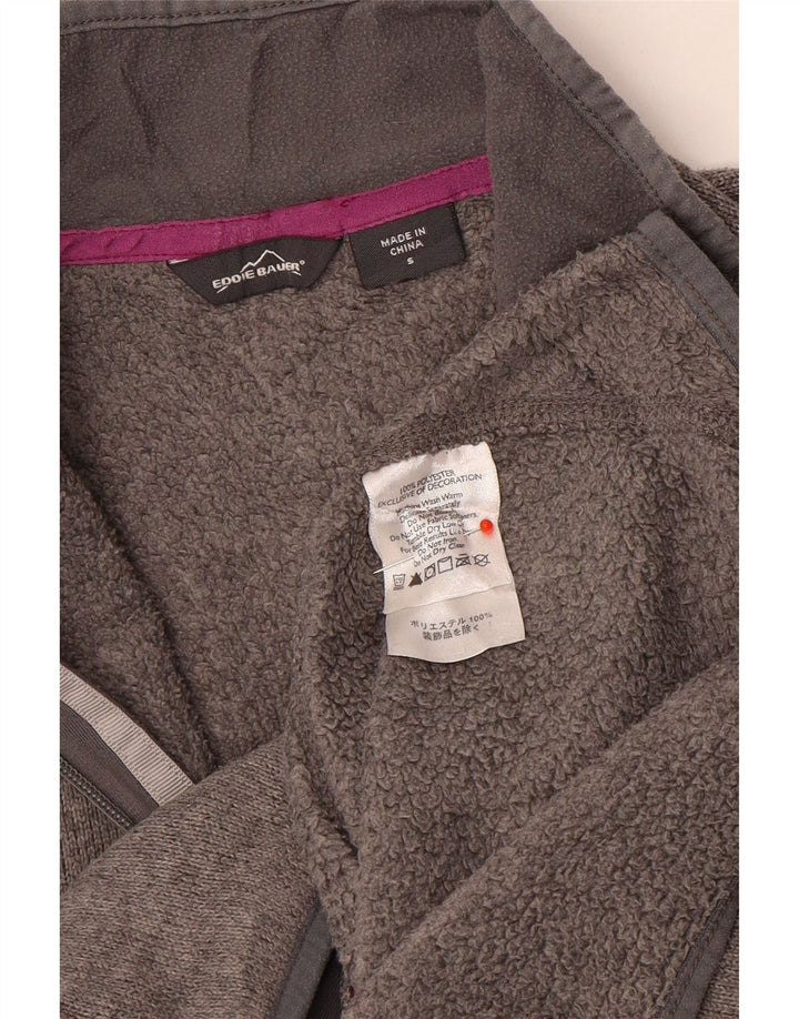 Eddie Bauer Damen-Trainingsanzug-Top-Jacke, UK 10, Größe S, grau geflecktes Polyester