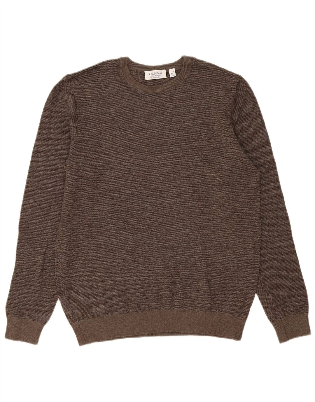 Calvin Klein Herren-Pullover mit Rundhalsausschnitt, mittelgrau