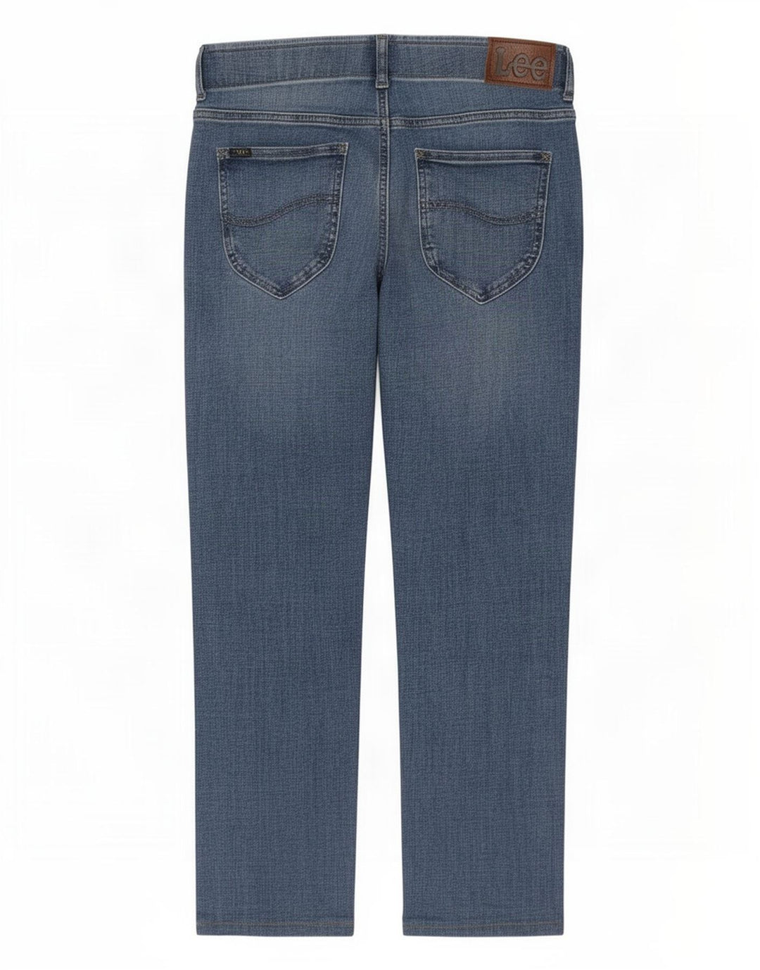 Lee Herren Straight Jeans W29 L29 Blaue Baumwolle