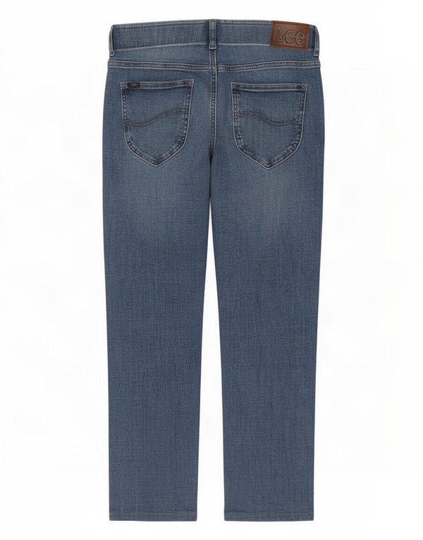 Lee Mens Straight Jeans W29 L29 Blue Cotton