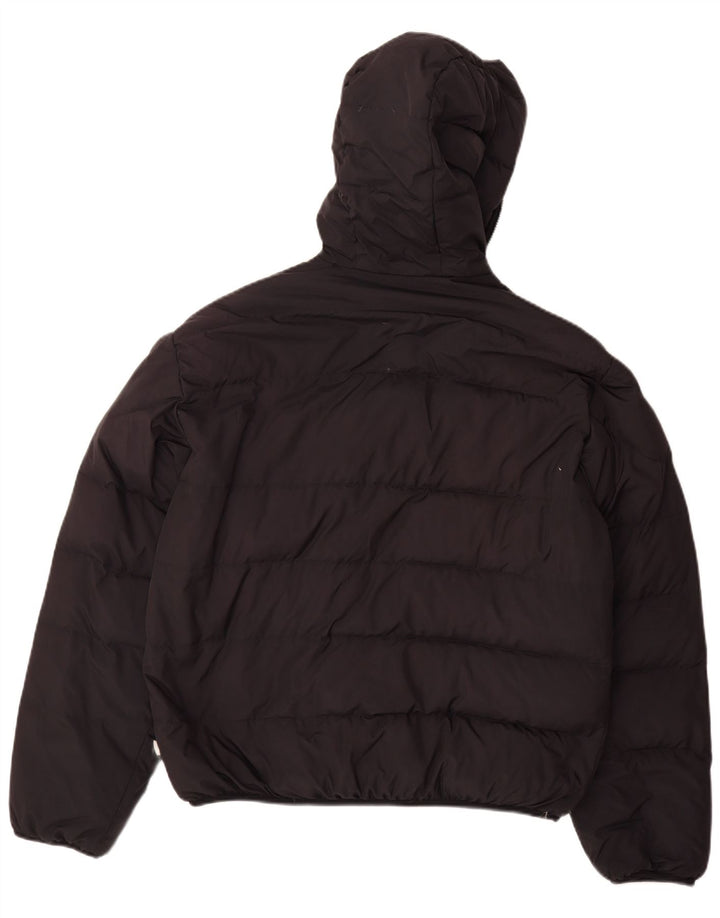 Sergio Tacchini Herren-Jacke mit Kapuze, gepolstert, UK 40, Größe L, Schwarz, Polyester