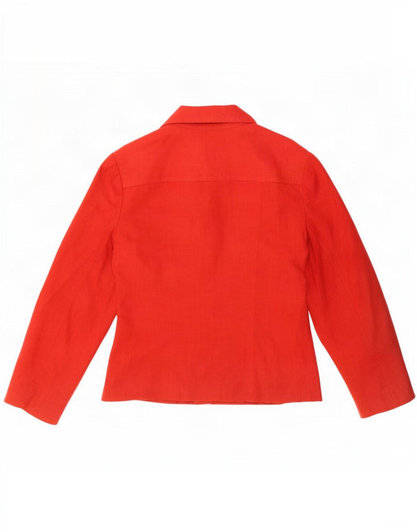 Nienhouse & Lotz Damen-Blazerjacke mit 3 Knöpfen, UK 14, Größe L, rotes Leinen