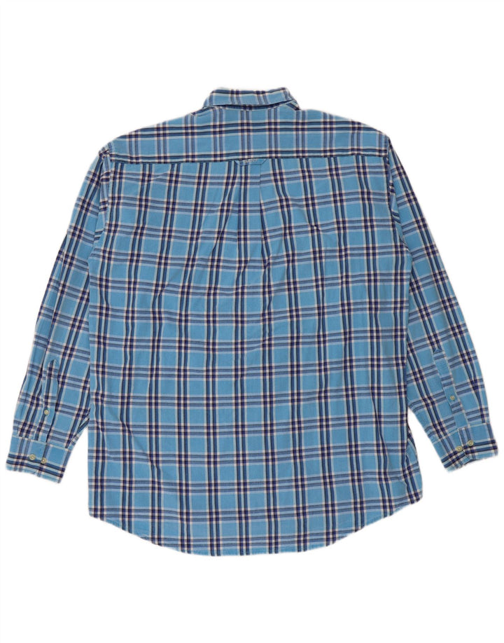 Gant Herrenhemd aus mittelblauer, karierter Baumwolle