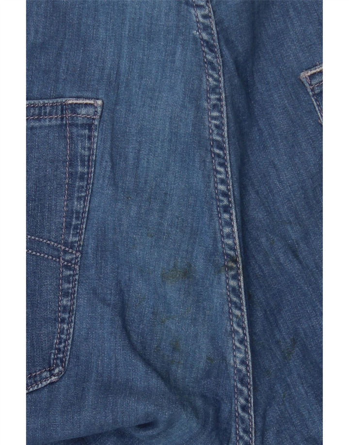 Paul & Shark Herren Stretch Straight Jeans W38 L33 Blaue Baumwolle