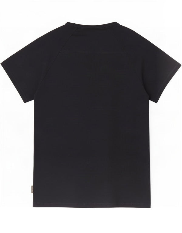 Fcuk Damen T-Shirt Top UK 18 XL Schwarz Baumwolle