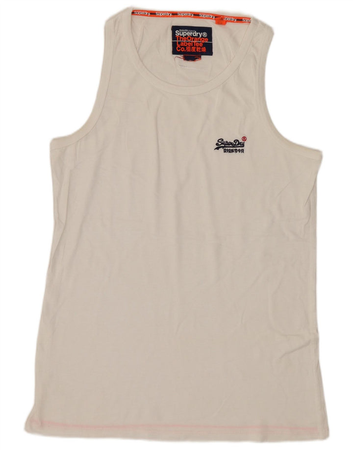 SUPERDRY Herren-Trägershirt, Größe S, Weiß