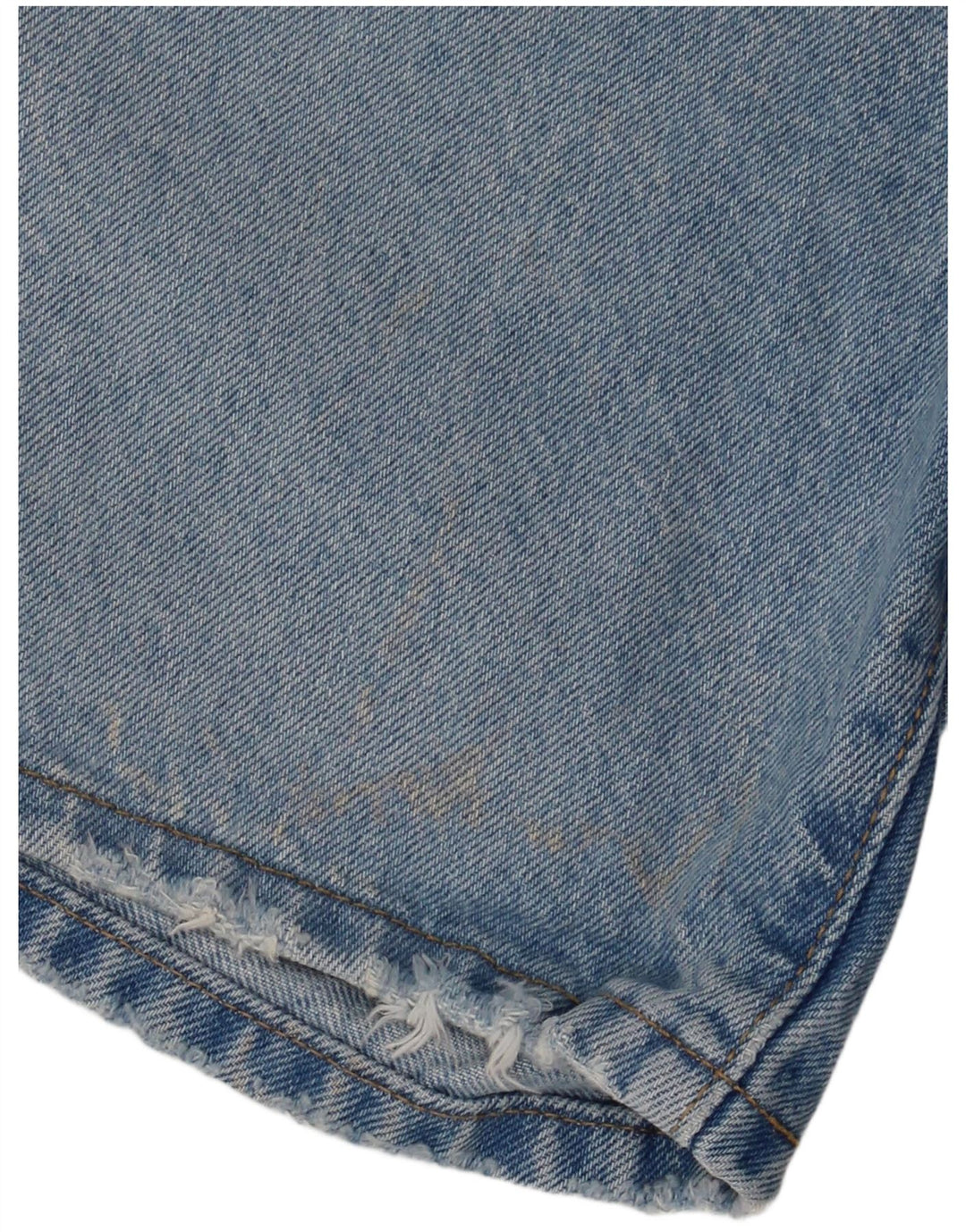LEVI'S Damen 501 High Waist Distressed Denim Shorts W27 Mittelblau