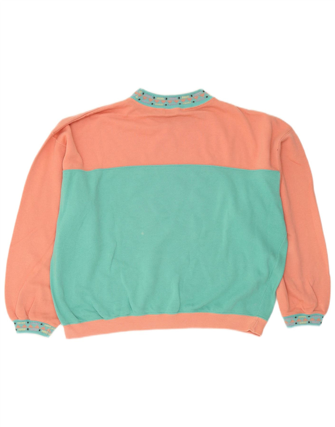 Playcrew Damen-Sweatshirt mit Grafik, Gr. 40, Größe L, Blau, Farbblock