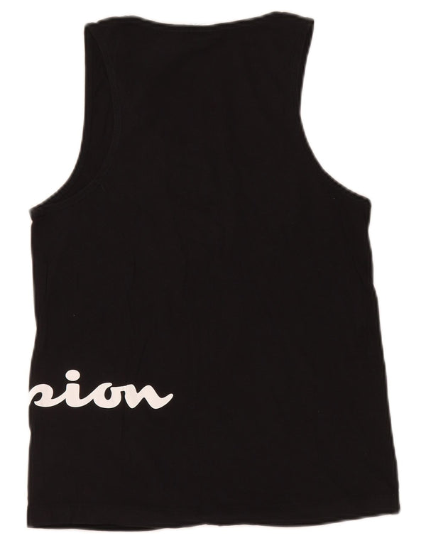 Champion Damen Graphic Vest Top UK 12 Medium Schwarz