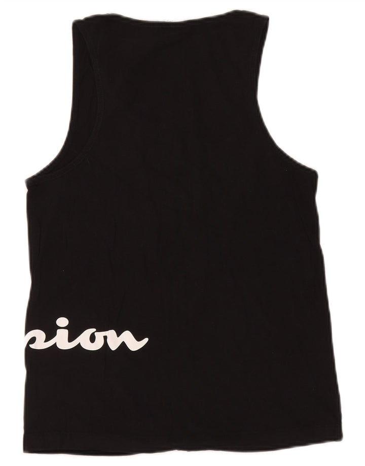Champion Damen Graphic Vest Top UK 12 Medium Schwarz