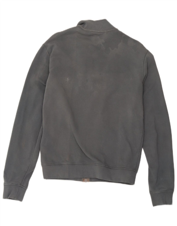 Armani Jeans Damen-Trainingsanzug-Top-Jacke, UK 16, Größe L, Grau, Farbblock