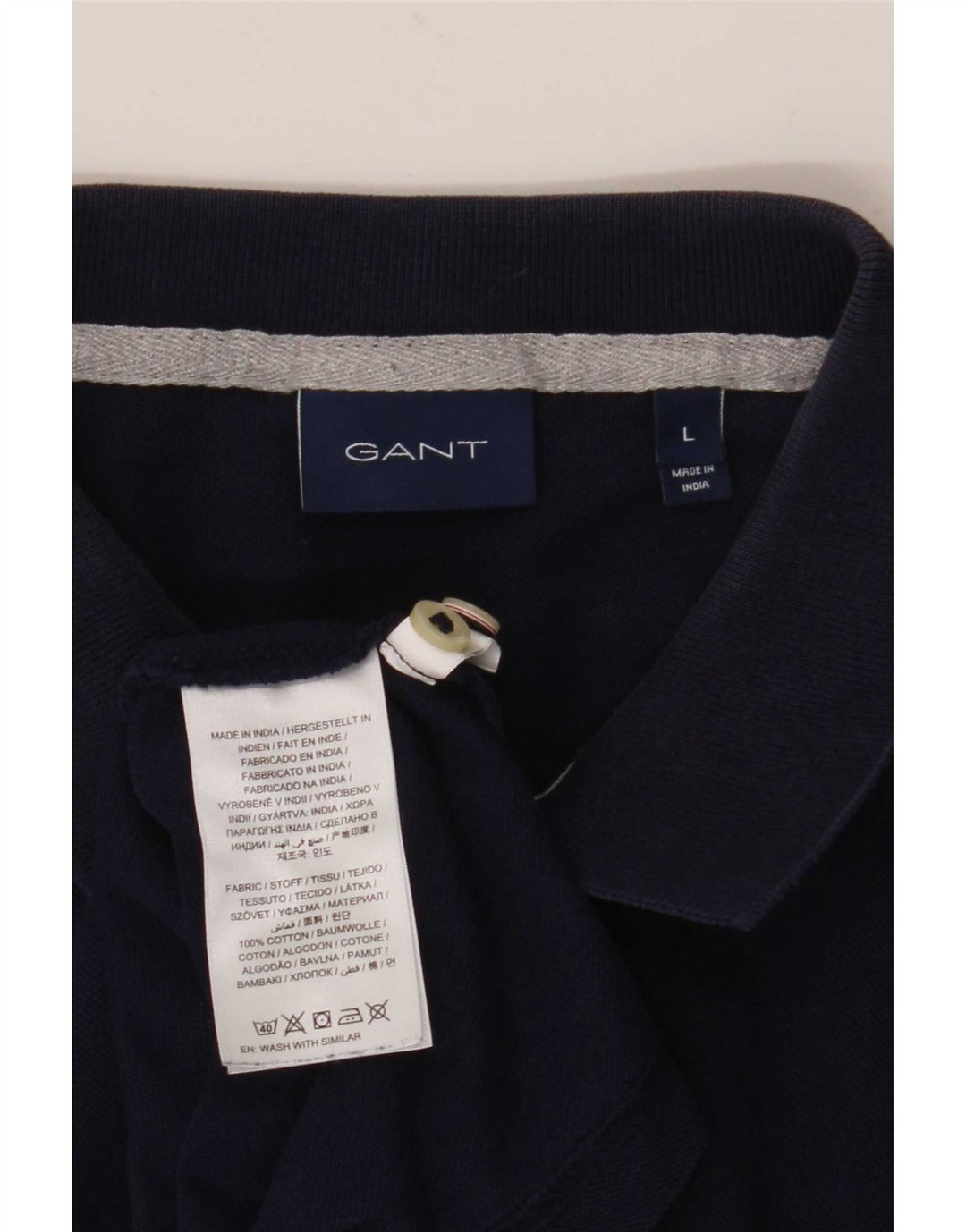 Gant Herren-Poloshirt, groß, marineblau, Baumwolle