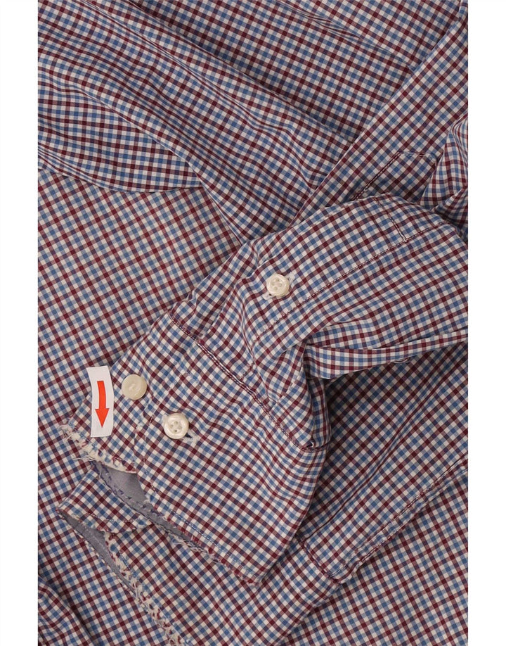Massimo Dutti Herrenhemd, groß, blau kariert