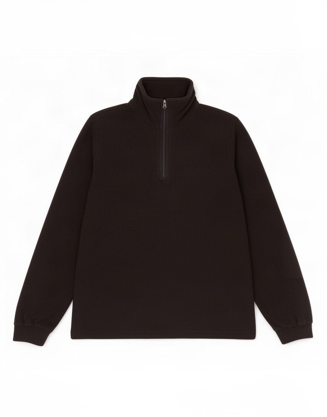 Brugi Damen-Fleecepullover mit Reißverschluss am Hals, UK 14, mittelschwarz, Polyester
