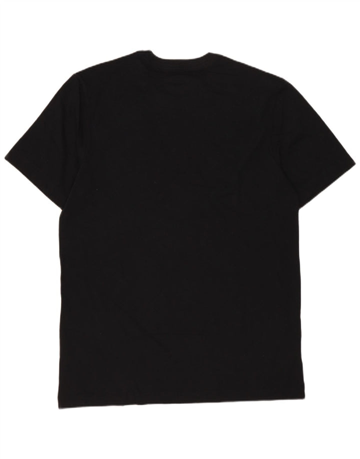Nike Herren-T-Shirt mit Grafik, mittelgroß, schwarze Baumwolle