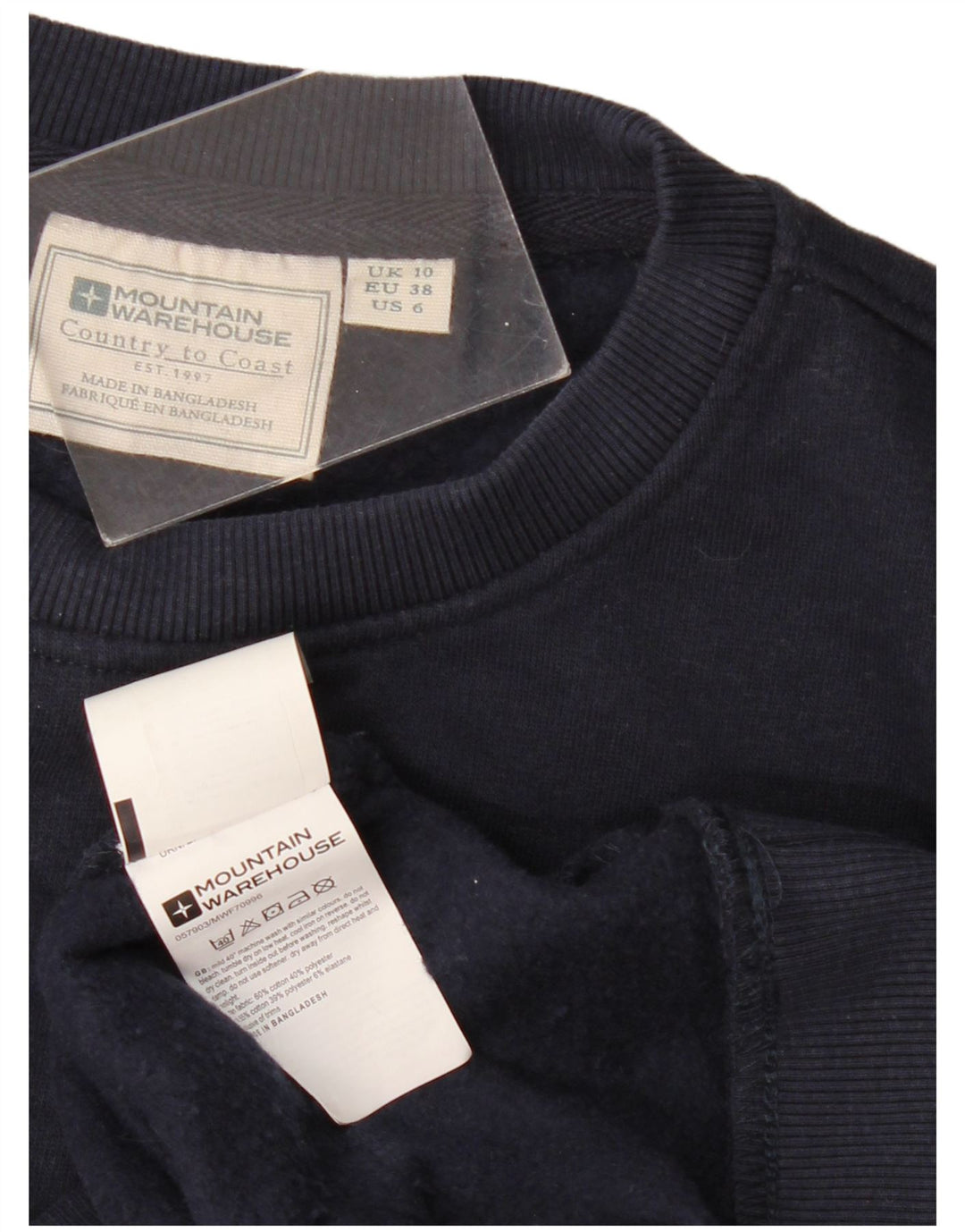 Mountain Warehouse Übergroßer Damen-Sweatshirtpullover, Gr. 10, Marineblau