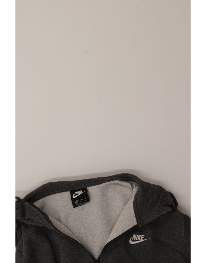 NIKE Mens Zip Hoodie Sweater Large Grey Cotton Vintage Nike and Second-Hand Nike from Messina Hembry 