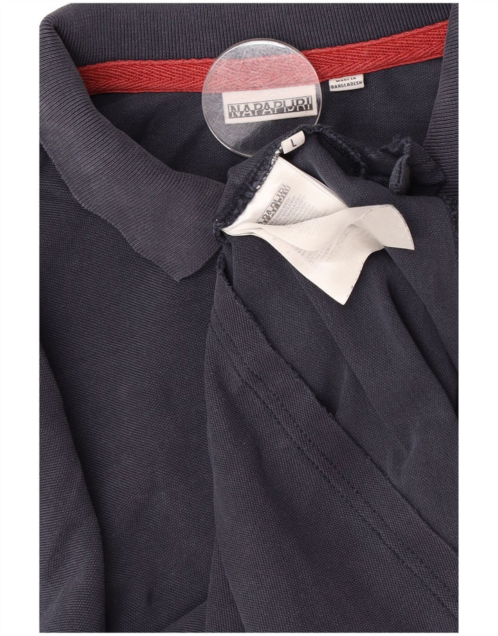 Napapijri Herren-Poloshirt, groß, Marineblau