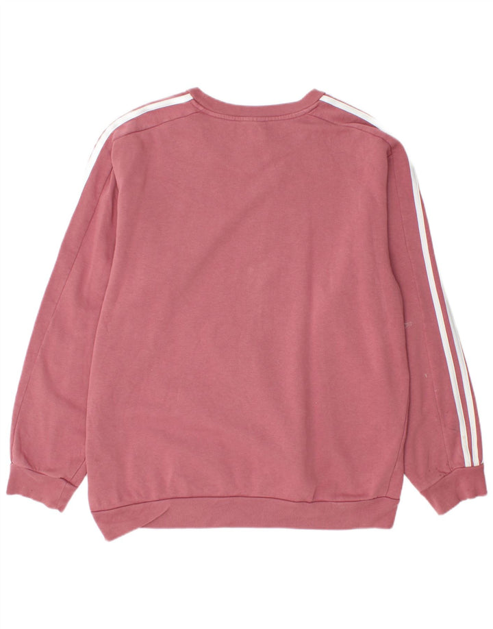 Adidas Herren Sweatshirt Pullover große rosa Baumwolle