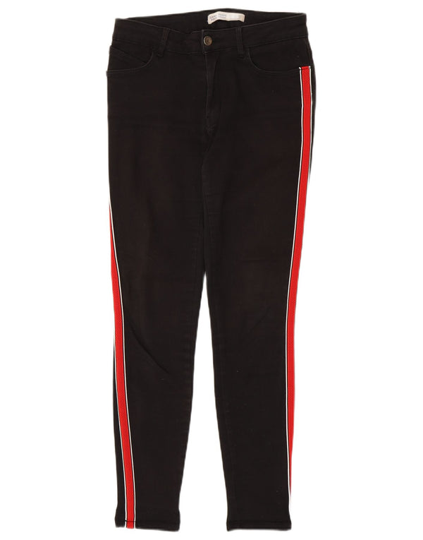 Zara Womens Skinny Jeans EU 38 Small W28 L28 Black Colourblock