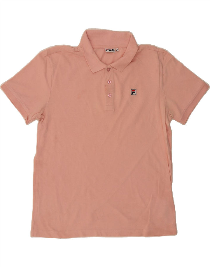 FILA Mens Polo Shirt Medium Pink Cotton Vintage Fila and Second-Hand Fila from Messina Hembry 