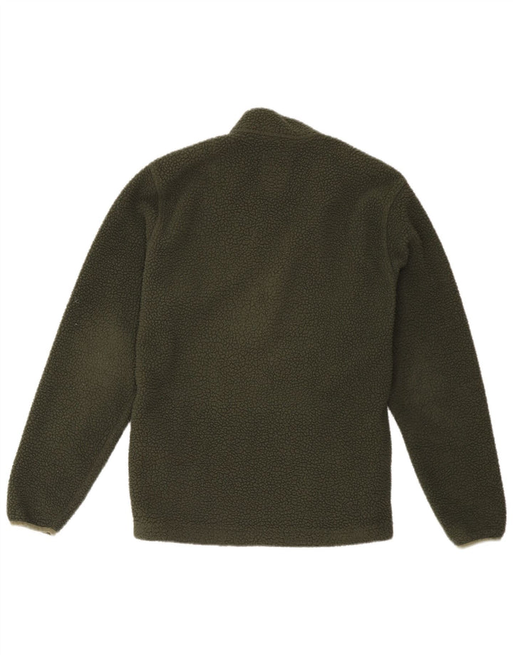 Timberland Herren-Fleecepullover mit Reißverschluss am Hals, klein, grün, Polyester