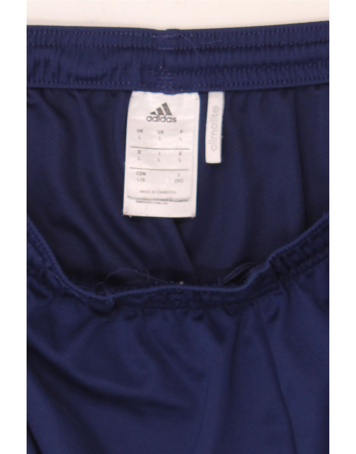 ADIDAS Mens Climalite Sport Shorts Large  Navy Blue Polyester Vintage Adidas and Second-Hand Adidas from Messina Hembry 