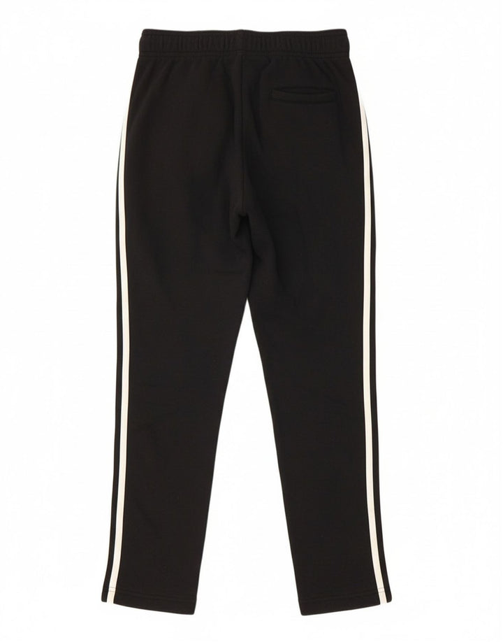 ADIDAS Boys Tracksuit Trousers 11-12 Years  Black Cotton
