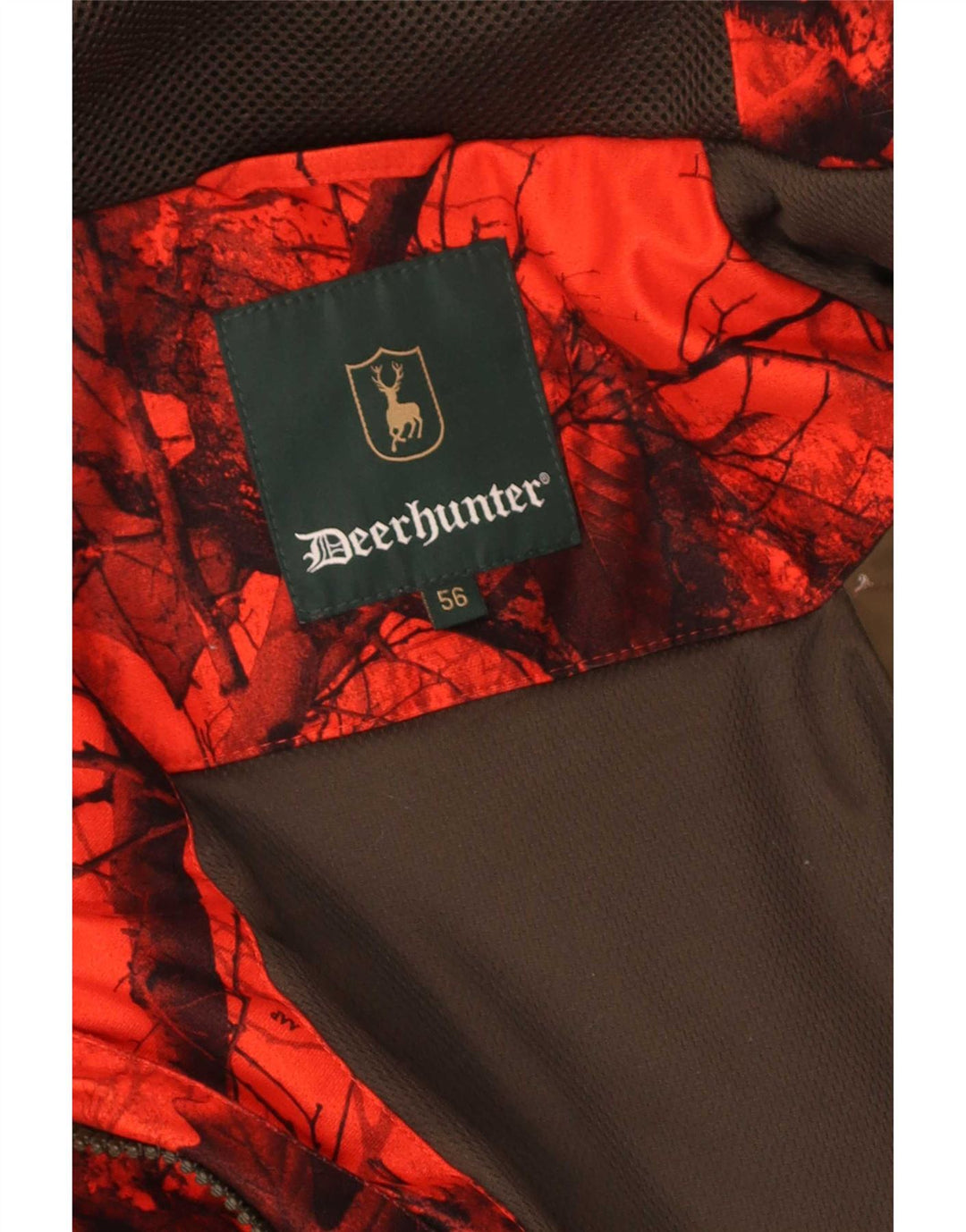 Deerhunter Herren-Windjacke mit Kapuze, EU 56, 3XL, rote Tarnung