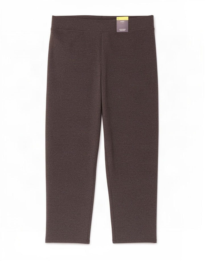 Marks & Spencer Damen-Trainingshose, UK-Größe 46, Größe L, Grau, Baumwolle