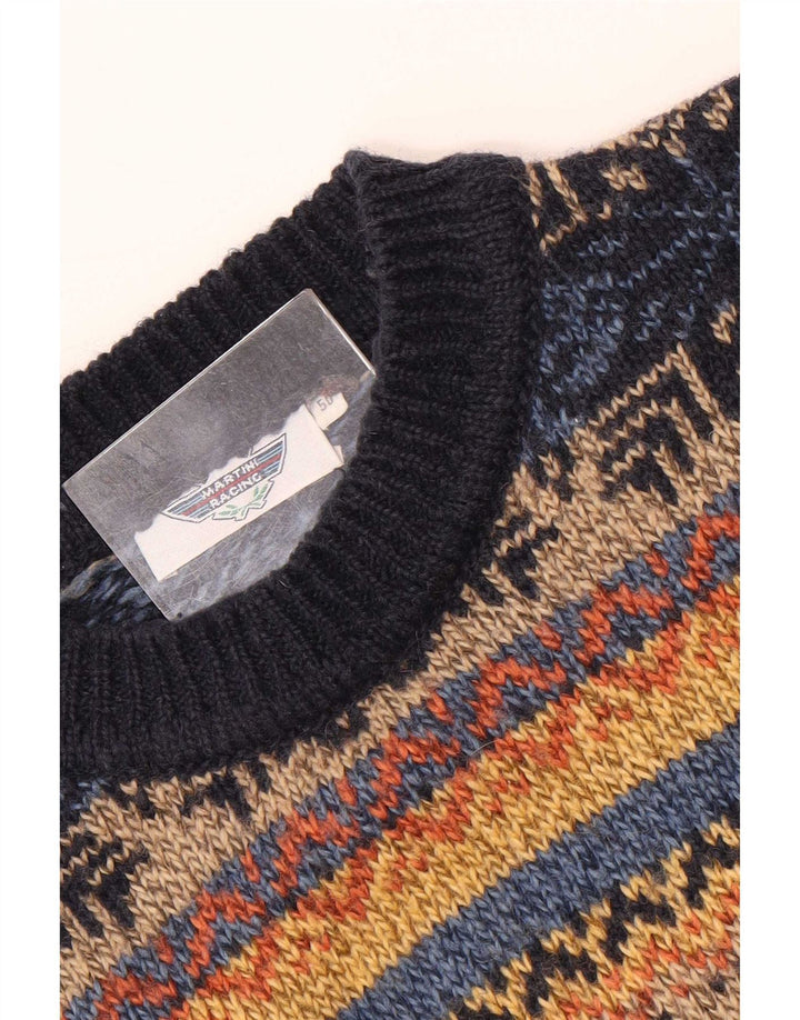 Vintage Herren Rollkragenpullover Pullover IT 50 Medium Mehrfarbig