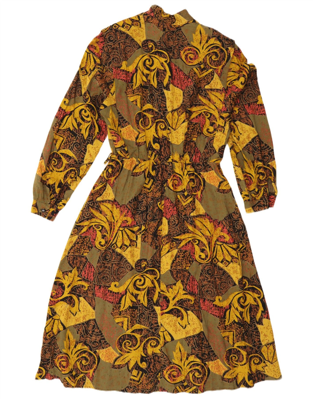 Vintage Damen Maxikleid UK 16 Großes mehrfarbiges Paisley