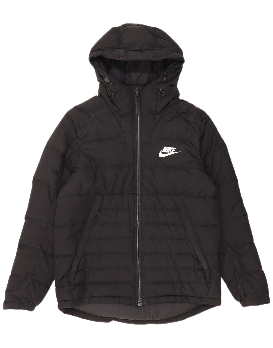 Nike Herren-Jacke mit Kapuze, gepolstert, UK 40, Größe L, Schwarz, Polyester