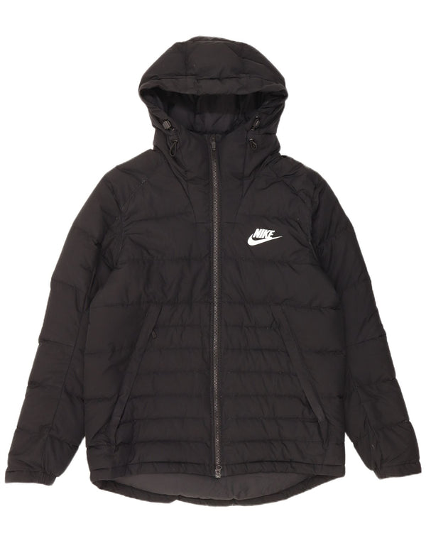 Nike Herren-Jacke mit Kapuze, gepolstert, UK 40, Größe L, Schwarz, Polyester