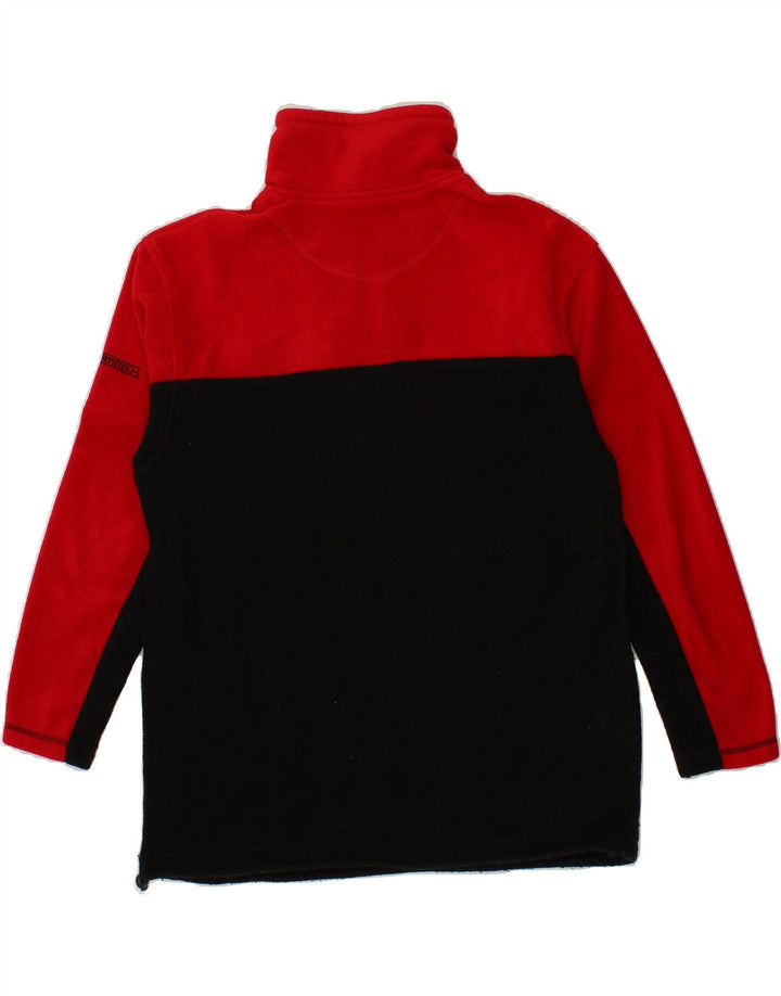 TCM Mens Zip Neck Fleece Jumper Medium Black Colourblock Polyester Vintage TCM and Second-Hand TCM from Messina Hembry 