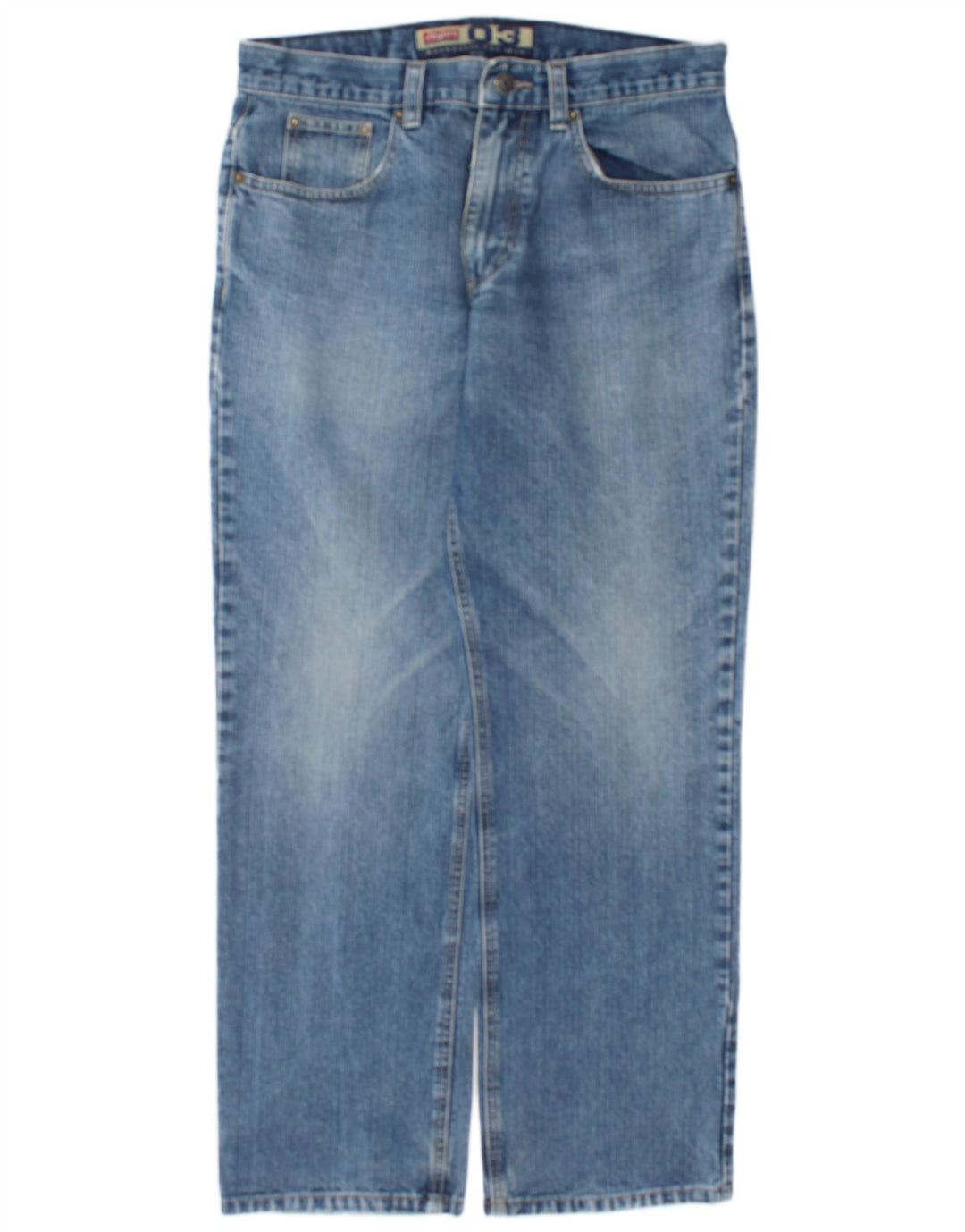 Jinglers Herren Straight Jeans W34 L30 Blaue Baumwolle