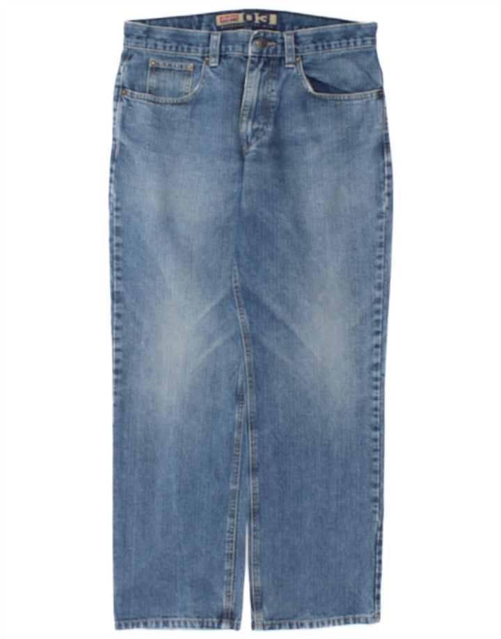 Jinglers Herren Straight Jeans W34 L30 Blaue Baumwolle