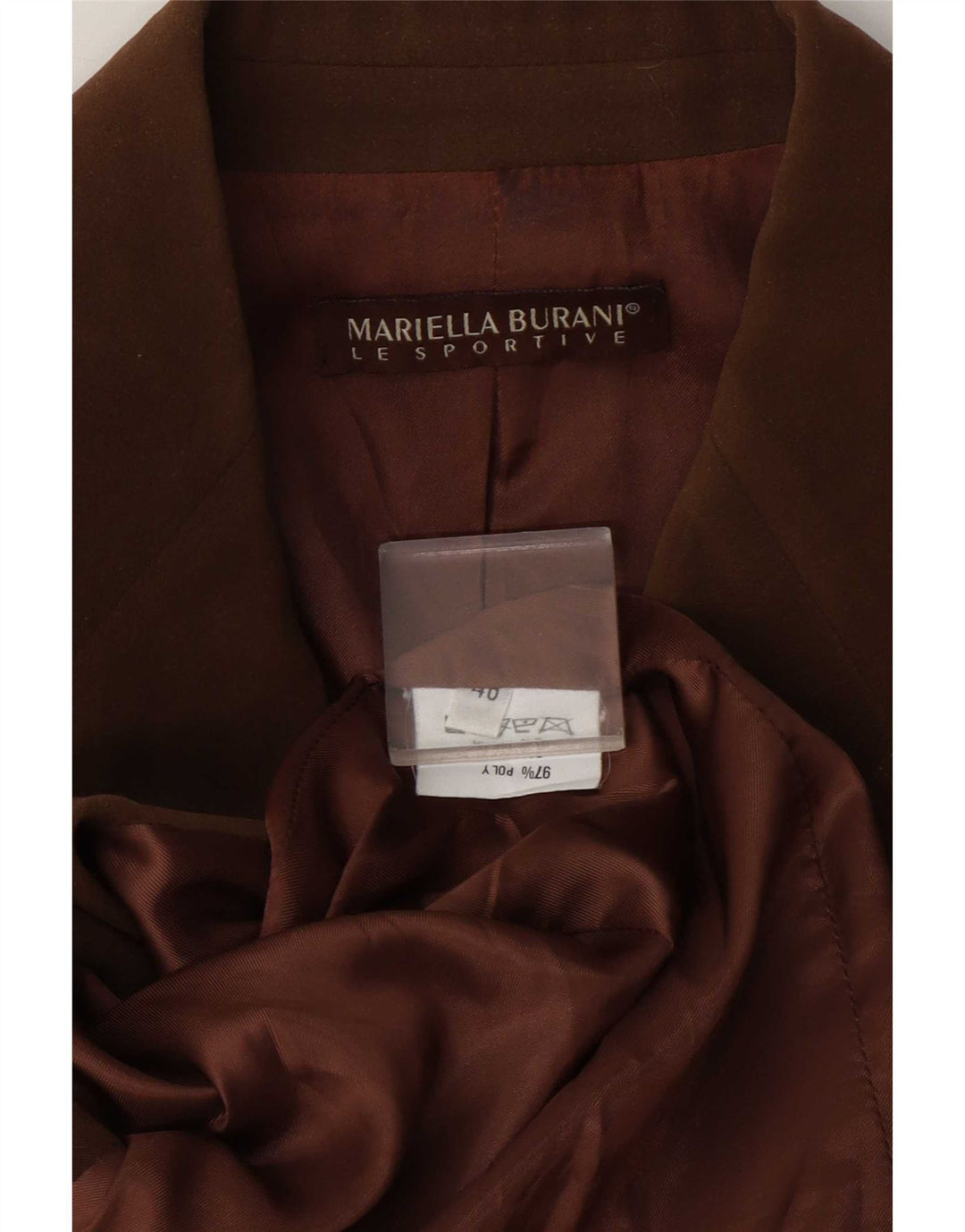 Mariella Burani Damen 3-Knopf-Blazerjacke EU 40 Mittelbraun