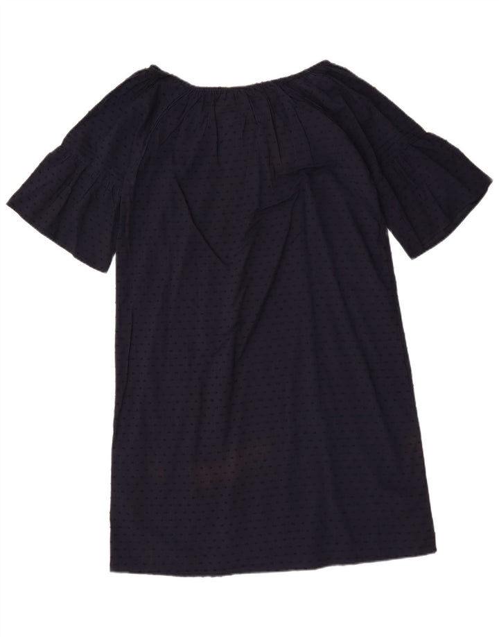 Crew Clothing Damen Etuikleid UK 12 Medium Navy Blue Spotted