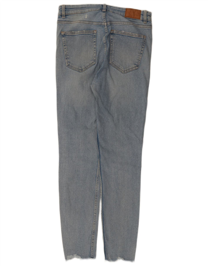 Zara Damen Distressed Skinny Jeans EU 40 Medium W30 L27 Blau