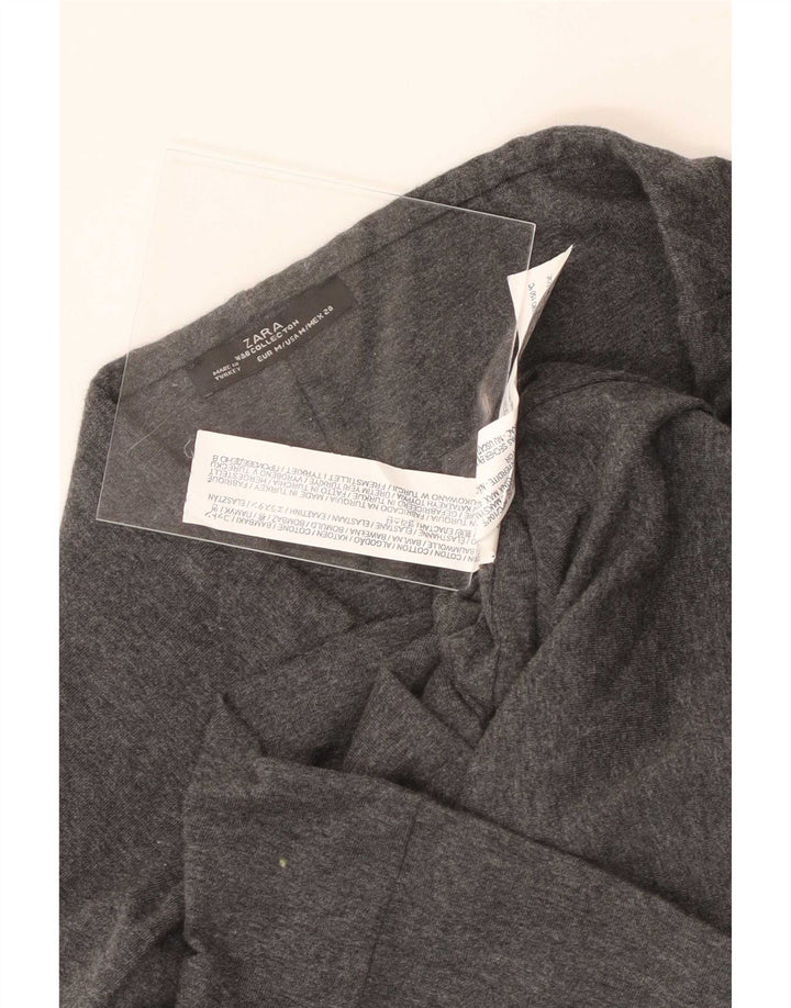 Zara Damen Bleistiftrock Medium W28 Graue Baumwolle