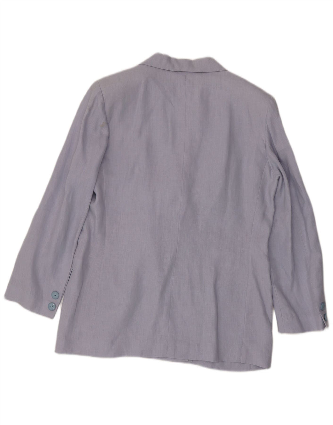 Vintage Damen Zweireihige Blazerjacke UK 14 Groß Blau