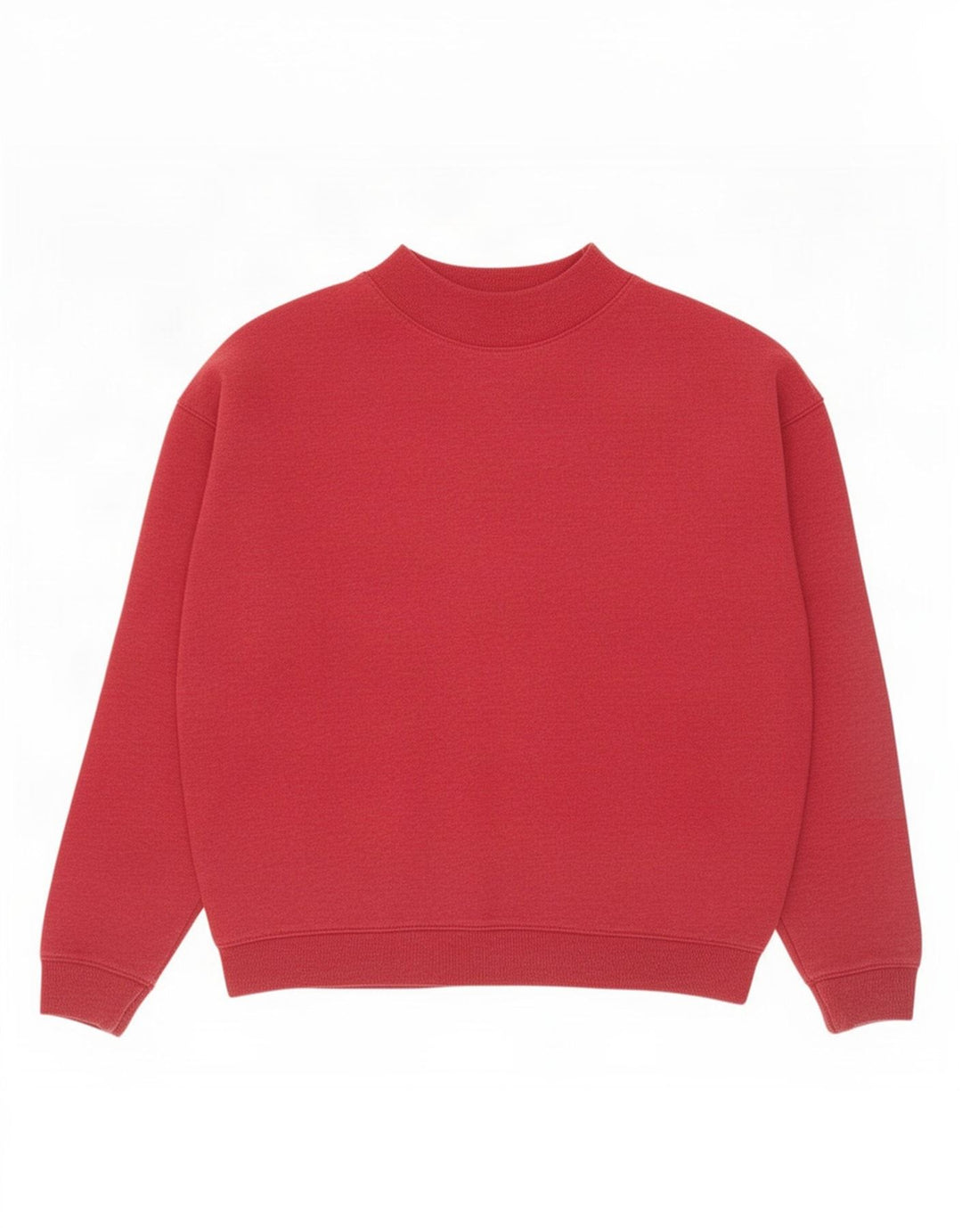 Jack Wills übergroßer Damen-Sweatshirt-Pullover, UK 12, mittelrote Baumwolle
