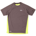 Under Armour Herren Heat Gear T-Shirt-Oberteil, Mittelgrau, Farbblock