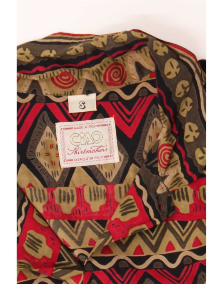 Ciao Herren-Kurzarmhemd, klein, mehrfarbig, Patchwork